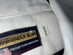 New Men’s White Panhandle Slim Long Sleeve Pearl Snap Shirt. 17.5x35 XL S-9