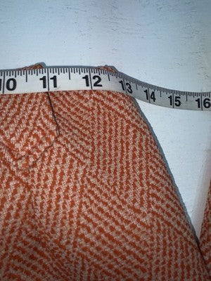New Vintage Oranges Checkered Panhandle Slim Polyester Pants #1212 ZZ-79