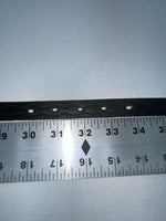 New Black Genuine Leather Beaded 32” Belt Z-36