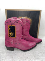 New Kids Pink Ariat Cowboy Boots. 10012798 3 M. 22-2