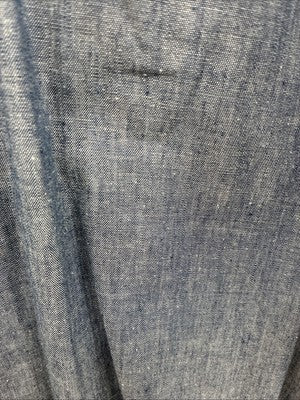 New Men’s Champion Western Jean Design Blue Long Sleeve Pearl Snap Large Q-88