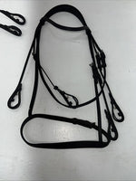 New Imperial Black Saddle Seat Bridle Set With Reins BB-8