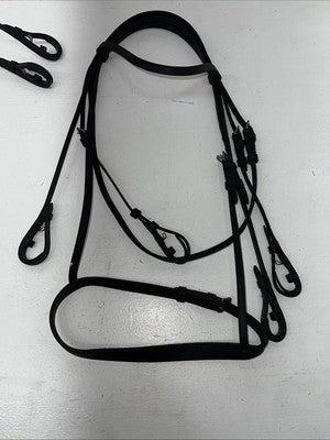New Imperial Black Saddle Seat Bridle Set With Reins BB-8