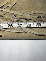 NOS Tan Show Chaps With Fringe Adjustable Waist 42” L-39