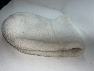 New Millers White Wool English Saddle Seat Cover PP-18