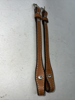 New Congress Leather Brown Leather Bridle Cheek Pieces R-503