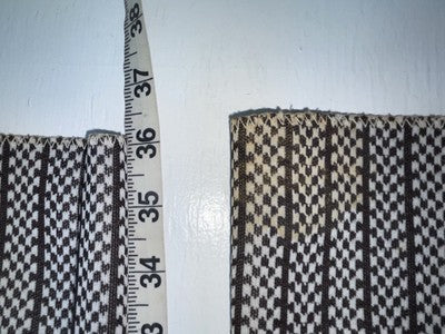 New Vintage Black And White Checkered Panhandle Slim Polyester Pants #8042 SS-53