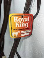 New Royal King Brown Bit Less Bridle #45-296-32-0 W-2