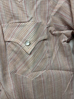 New Women’s Champion Western Plaid Long Sleeve Pearl Snap Size 14 II-71