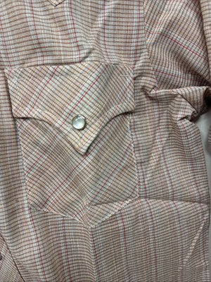 New Women’s Champion Western Plaid Long Sleeve Pearl Snap Size 14 II-71