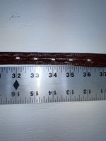 New Brown Genuine Leather Beaded 34” Belt Z-121
