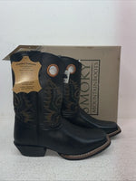 New Youth Black Smoky Mountain Cowboy Boots. 3242 Y 4.5 4 1/2. 22-105