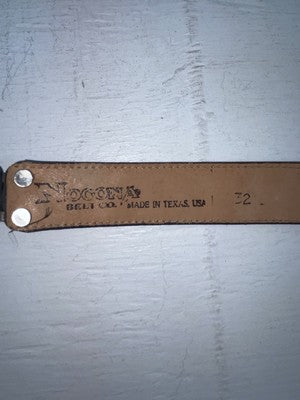 New Brown Genuine Leather Nocona Hinge 32” Belt #416 JJ-117