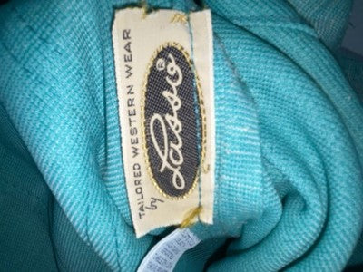 New Vintage Blue Lasso Polyester Pants XX-48