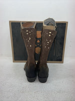 New Kids Brown Ariat Cowboy Boots. 10010913 1.5 1 1/2 M. 23-76