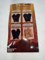 New Tough 1 Black Leather Equestrian Riding Gloves Q-507
