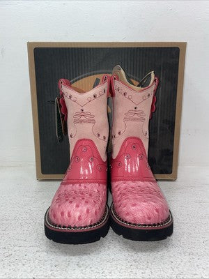 New Kids Pink Ariat Cowboy Boots. 32500 Y 3 M. 22-29