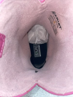 New Kids Pink Ariat Cowboy Boots. 10012798 4 M. 23-169