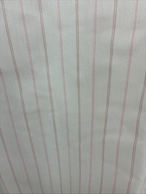 New Men’s H Bar C Pink White Stripe Long Sleeve Pearl Snap 17 X 34 XL R-63