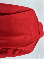 New Men’s ELY Cattleman Simple Red Long Sleeve Pearl Snap 16 Large Q-92