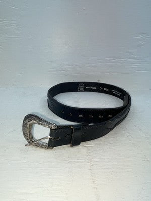 New Black Genuine Leather Dan Post 28” Belt #5861 NN-59