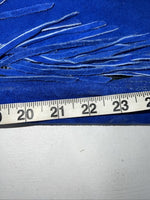 New Blue Children’s Whitman Show Chaps With Fringe Adjustable Waist 36” N-43