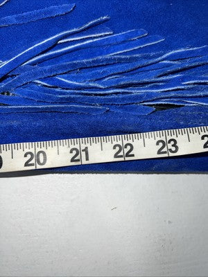 New Blue Children’s Whitman Show Chaps With Fringe Adjustable Waist 36” N-43