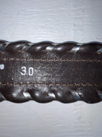 New Brown Genuine Leather Circle Y Weaved 30” Belt #8396 JJ-164