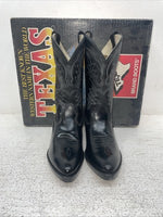 New Kids Black Texas Brand Cowboy Boots. C 2500 13.5 13 1/2 D. 23-69