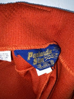New Vintage Orange Panhandle Slim Polyester Pants #1215 ZZ-64