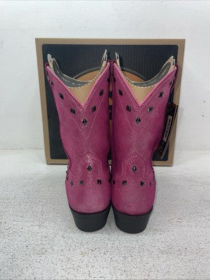 New Kids Pink Ariat Cowboy Boots. 10012798 4.5 4 1/2 M. 24-138