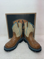 New Kids Brown Ariat Cowboy Boots. 32628 Y 2.5 2 1/2 M. 23-137