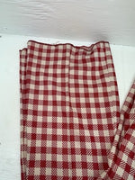 New Vintage Red Plaid Panhandle Slim Polyester Pants #1230 SS-101