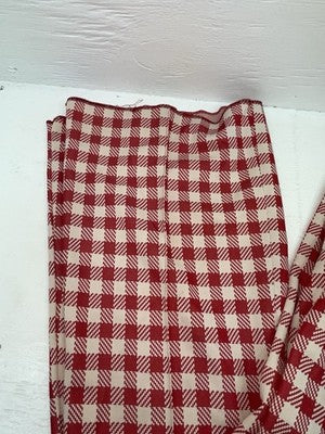 New Vintage Red Plaid Panhandle Slim Polyester Pants #1230 SS-101
