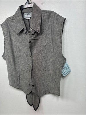 New Women’s Cowboy Threads Grey Shirt Sleeve Size Small KK-52
