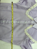 New Women’s Panhandle Slim Purple Design Long Sleeve Pearl Snap Size 32 MM-79