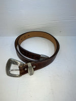 New Brown Genuine Leather Dan Post Tooled 34” Belt #5820 Z-134