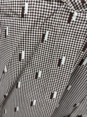 New Men’s Tem Tex Brown Designed Long Sleeve Pearl Snap 17 XL O-49