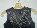New Women’s Black 1849 Authentic Ranchwear Cut Off Zip Up Vest S #77872 3B-70