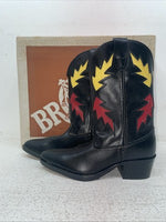 New Kids Black Bronco Cowboy Boots. C 1860 13 D. 23-44