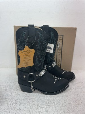 New Kids Black Smoky Mountain Cowboy Boots. 3283 C 13.5 13 1/2. 23-88