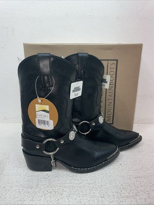 New Kids Black Smoky Mountain Cowboy Boots. 1073 C 13.5 13 1/2. 23-82