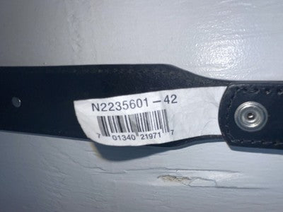 New Black Genuine Leather Nocona Silver Pendent 42” Belt #N2235601 NN-116