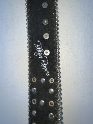 New Black Genuine Leather Blazin Roxx Blue Bling Cross XL Belt #N3520401 Z-78