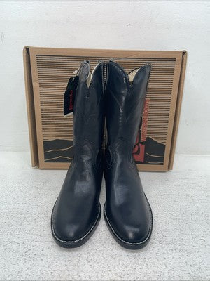New Youth Navy Laredo Cowboy Boots. 2058 4 M. 2-156
