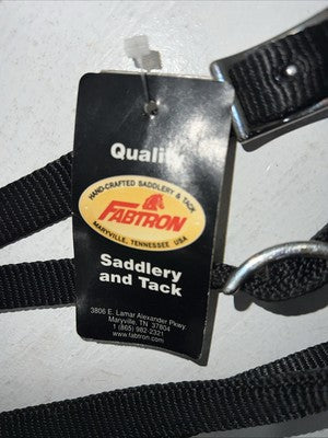New Fabtron Black Nylon Split Reins 5/8” X 7” #NP40-5 Y-15