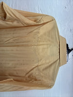 New Men’s White Horse Yellow Stripe Long Sleeve Pearl Snap Large V-52