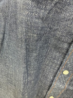 New Men’s LongHorn Blue Jean Long Sleeve Pearl Snap 14 Small AA-100