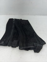 New Tough 1 Equi-grip Black Suede Leather Half Chaps XL #63-66 H-514