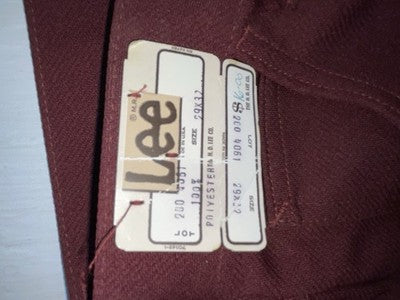 New Vintage Red Lee Polyester Pants #2004061 3A-9